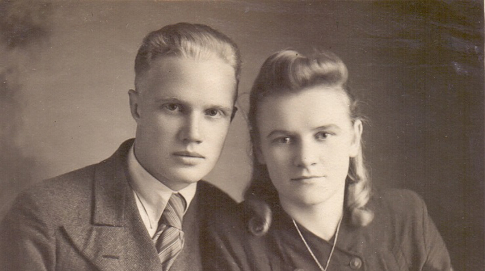 1956г Ю. Докукин с супругой